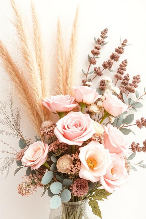 Dekorative getrocknete Blumen für Hochzeitsdekoration